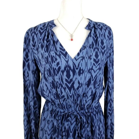 GAP ~Woman Size XS~ Purple/Blue Long Sleeve Fit & Flare Mini Dress NWT $69.95 - Picture 7 of 12